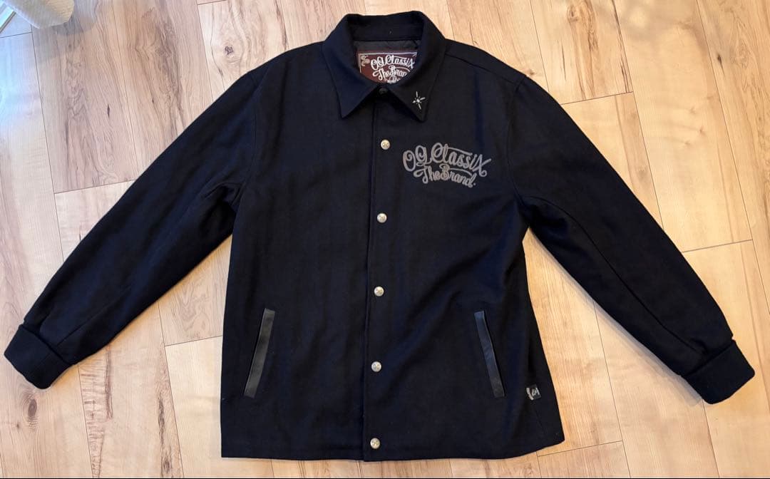 OG CLASSIX ウールジャケット 刺繍 Lサイズ 黒 ローライダー OG CLASSIX ウールジャケット 刺繍 Lサイズ 黒 ローライダー - メルカリ