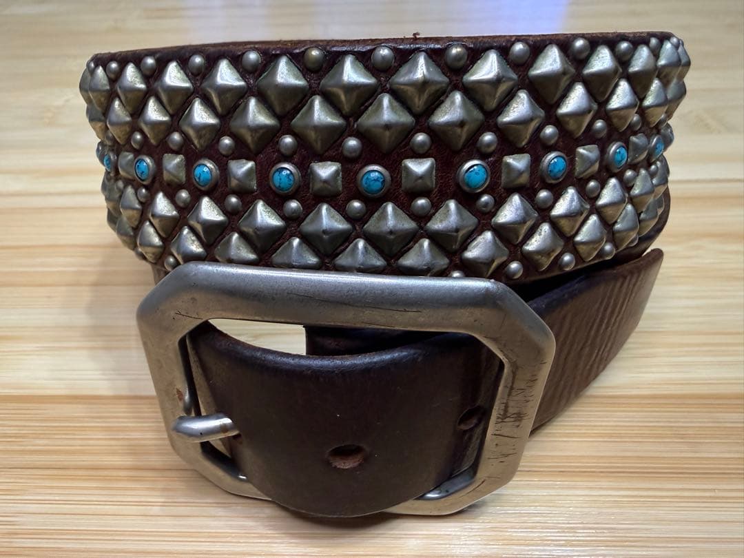 ⭐️ピラミッド⭐️ターコイズ45石⭐️八角バックル⭐️ダークブラウンレザー⭐️36 adidas（アディダス） テレックス スカイチェイサーAX5ミッドGORE-TEX