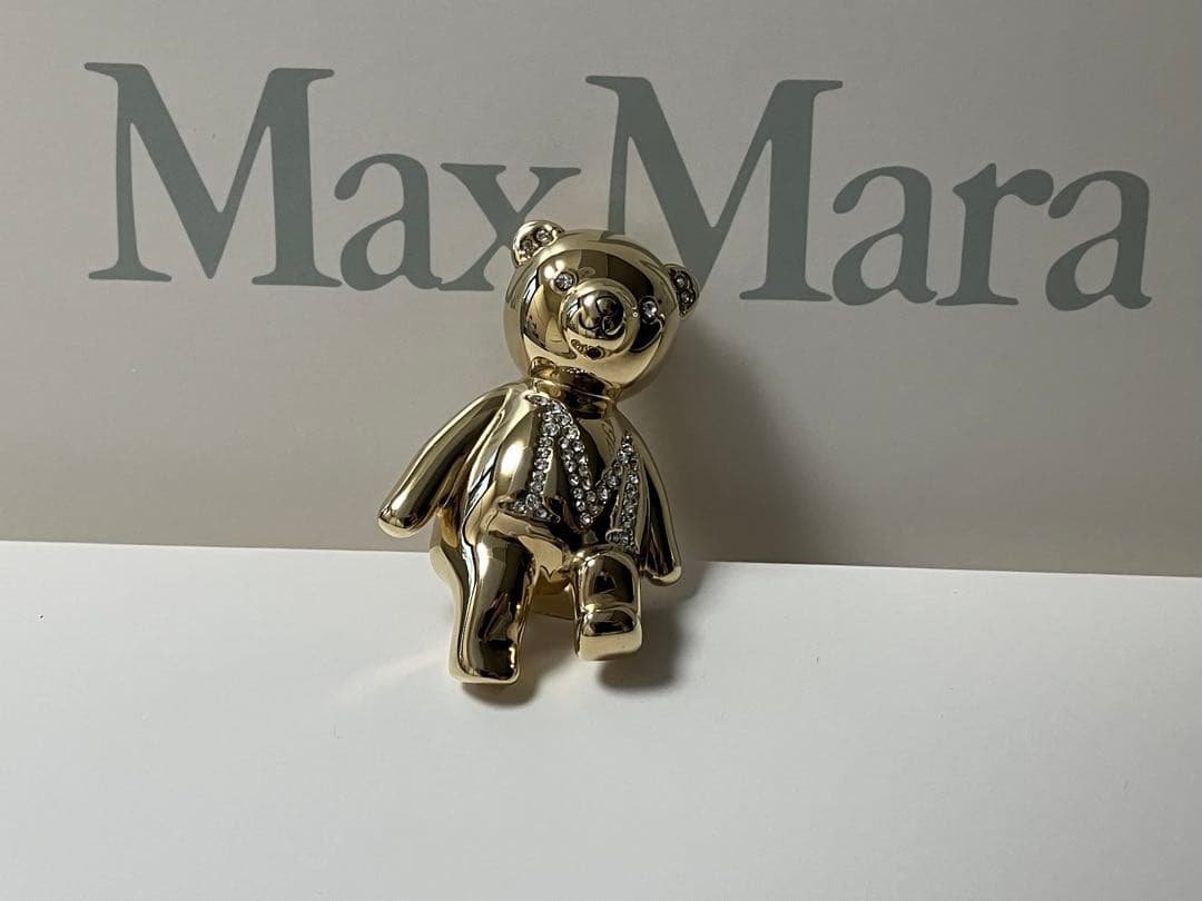 MaxMara マックスマーラ シャイニー メタル テデイ ブローチ Max Mara（マックスマーラ） ブローチ TEDDYBROOCH SHINY テディ