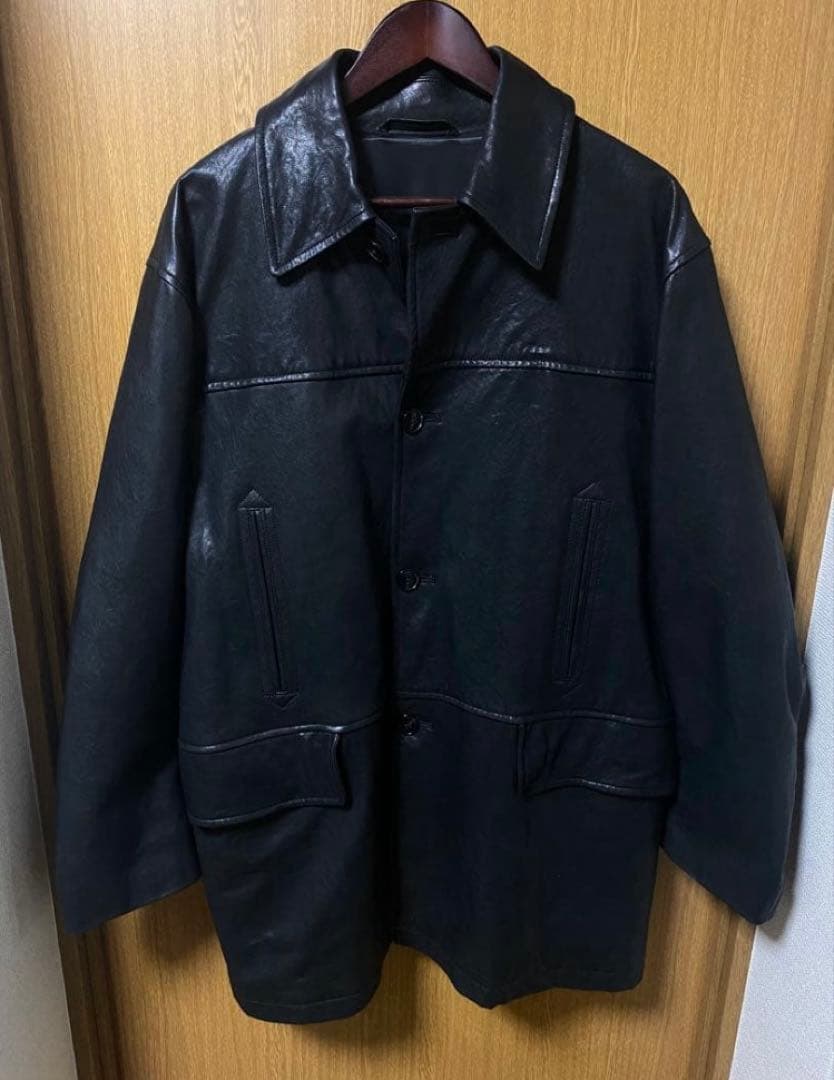 COMOLI 22AW ラムレザーカーコート タグ付き size3 - メルカリ