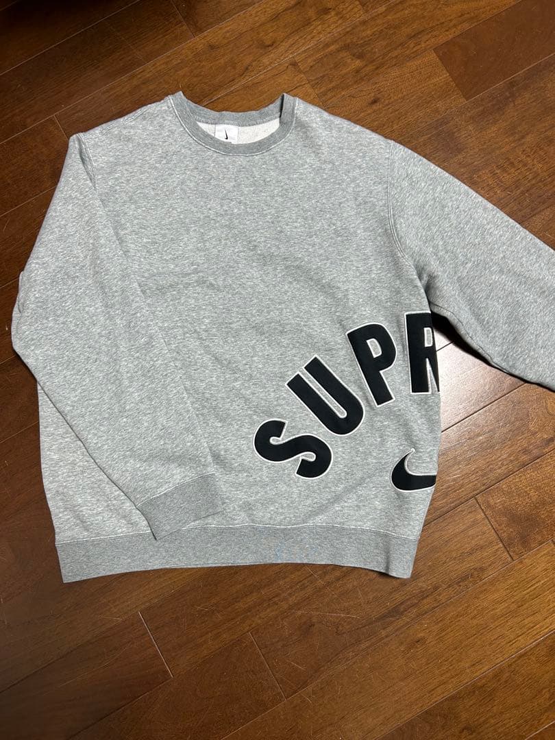 シュプリーム　ナイキ　アーククルーネック　ヘザーグレー Supreme シュプリーム 22SS Nike Arc Crewneck ナイキアーククルー