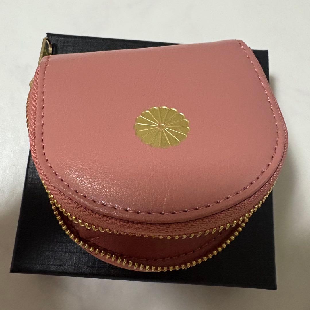 皇居限定】桜ピンク 馬蹄型小銭入 コインケース 財布 皇居財布 箱付き