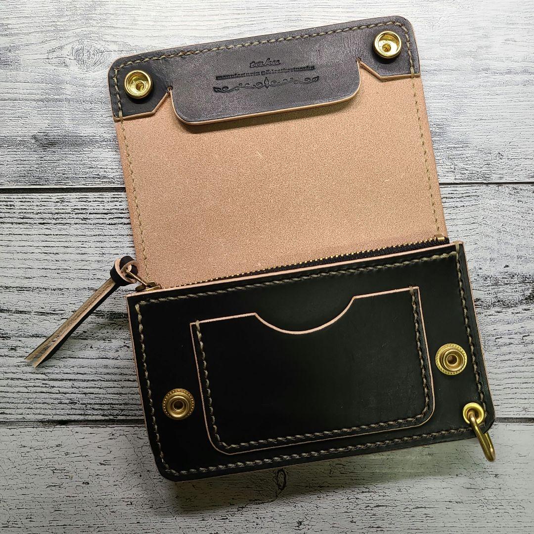 トラッカーウォレット ミドル【MW茶芯丘染め】3層ver - メルカリ