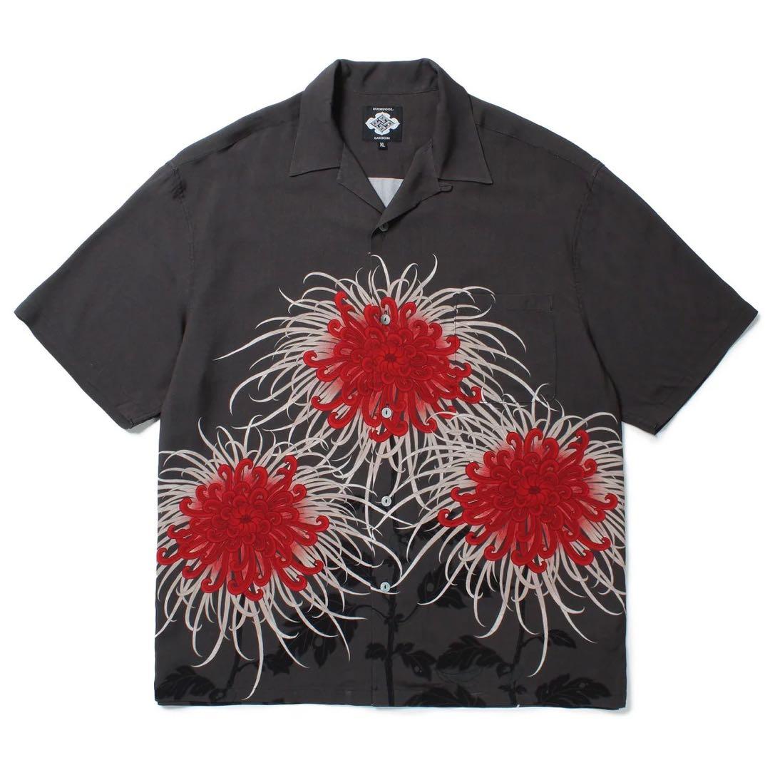 GAKKIN × BUDSPOOL 日章菊 HAWAIIAN SHIRT 07ccd2506c166eb4b803ebd56b9a8f