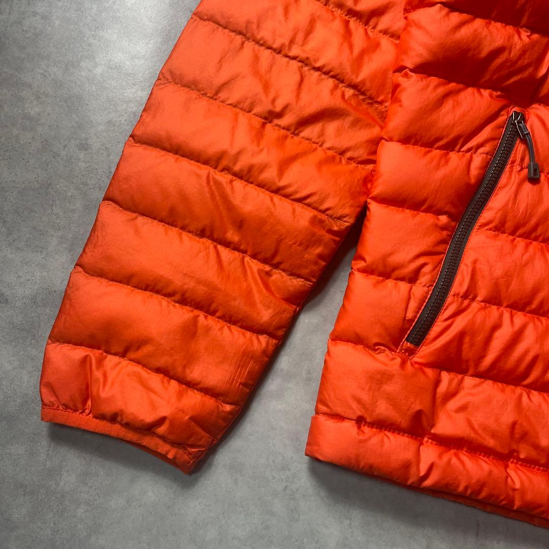 00s Patagonia down sweater hoody orange - メルカリ