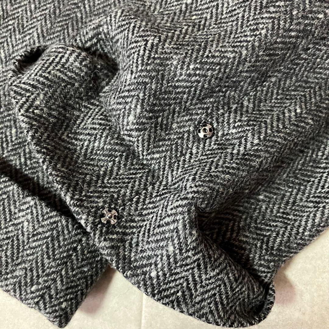 TAGLIATORE P-BRENT ヘリンボーン ウール スラックス/48