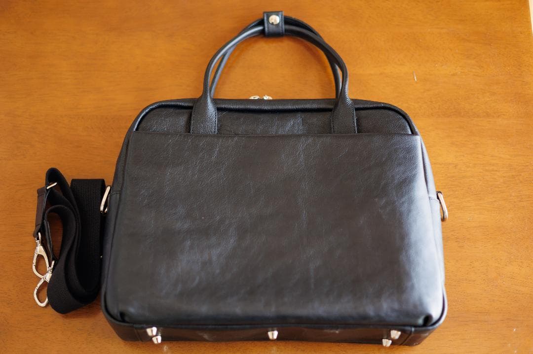 【ほぼ未使用】新進工房 SENNYU 大人ビジネスバック　マテーラレザー（黒） H1S2P大人ボディバッグマテーラ – SINSIN