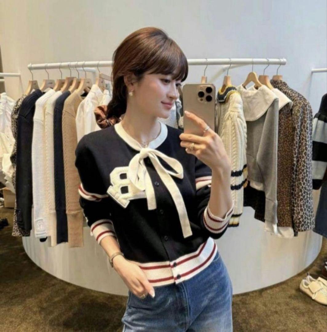 トップス Bibiy B. CLUB TIE CARDIGAN BIBIY. MADE | B. CLUB TIE CARDIGAN NAVY｜Bibiy.