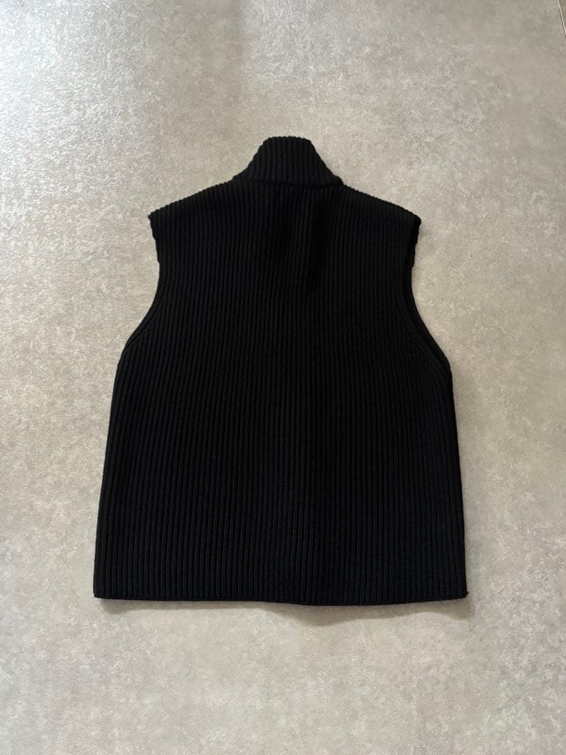 URU 22AW 別注 ドライバーズニット ベスト ネイビー 日本製