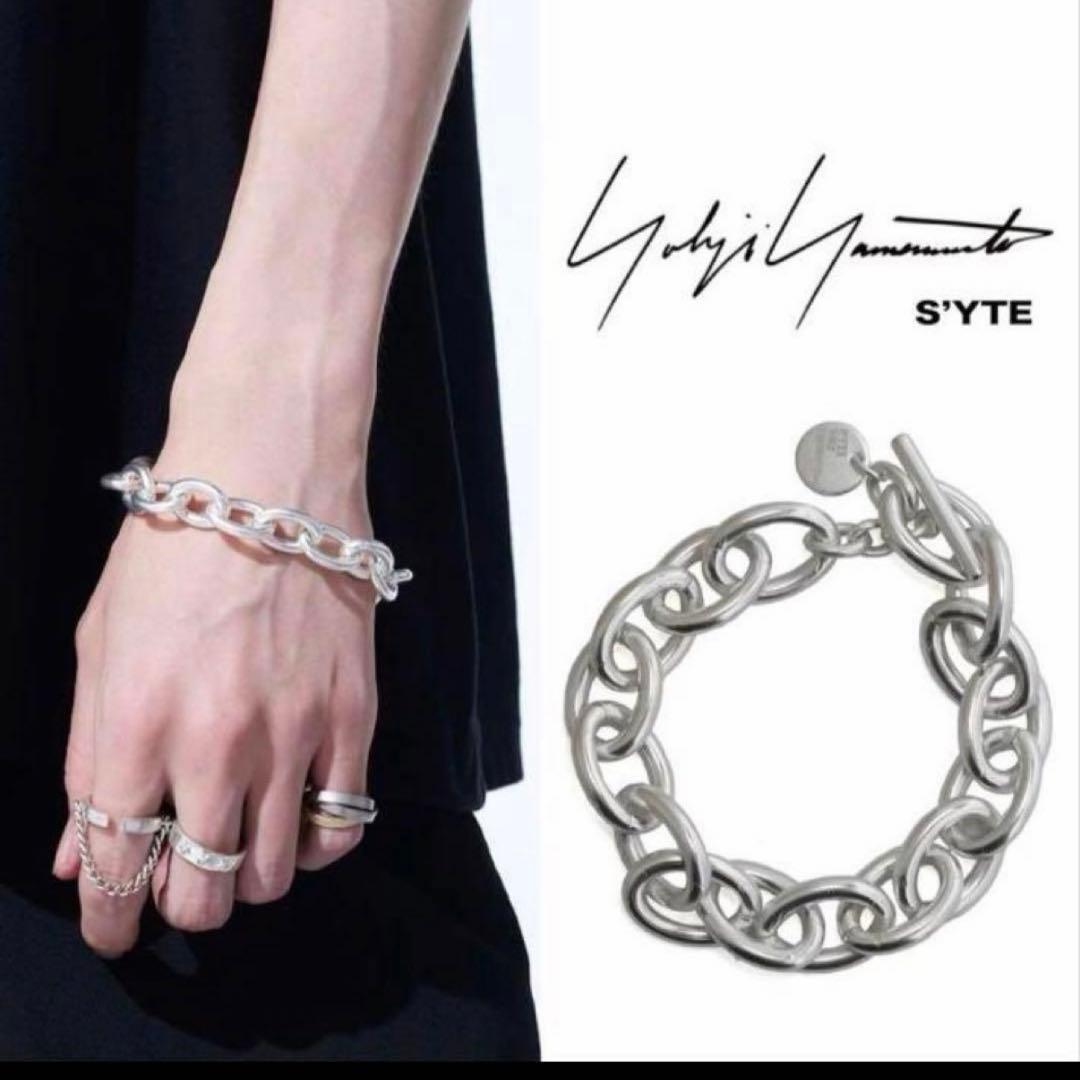 希少　Yohji Yamamoto ヨウジヤマモト ブレスレット S'YTE Yohji Yamamoto（ヨウジヤマモト） チェーンブレスレット メンズ