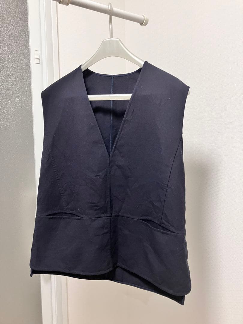 2023 Drawerドゥロワー FALL1 ウールオックスケヌキ ベスト　ジレ 2023 Drawerドゥロワー FALL1 ウールオックスケヌキ ベスト ジレ 2023