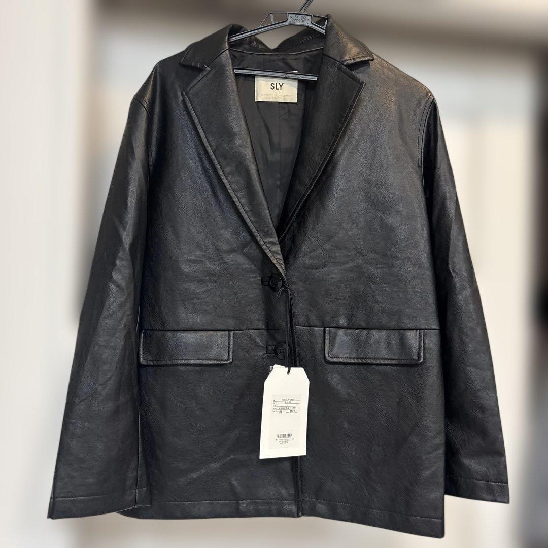 新品タグ付き SLY ジャケット 税込14300円 ブラック - メルカリ