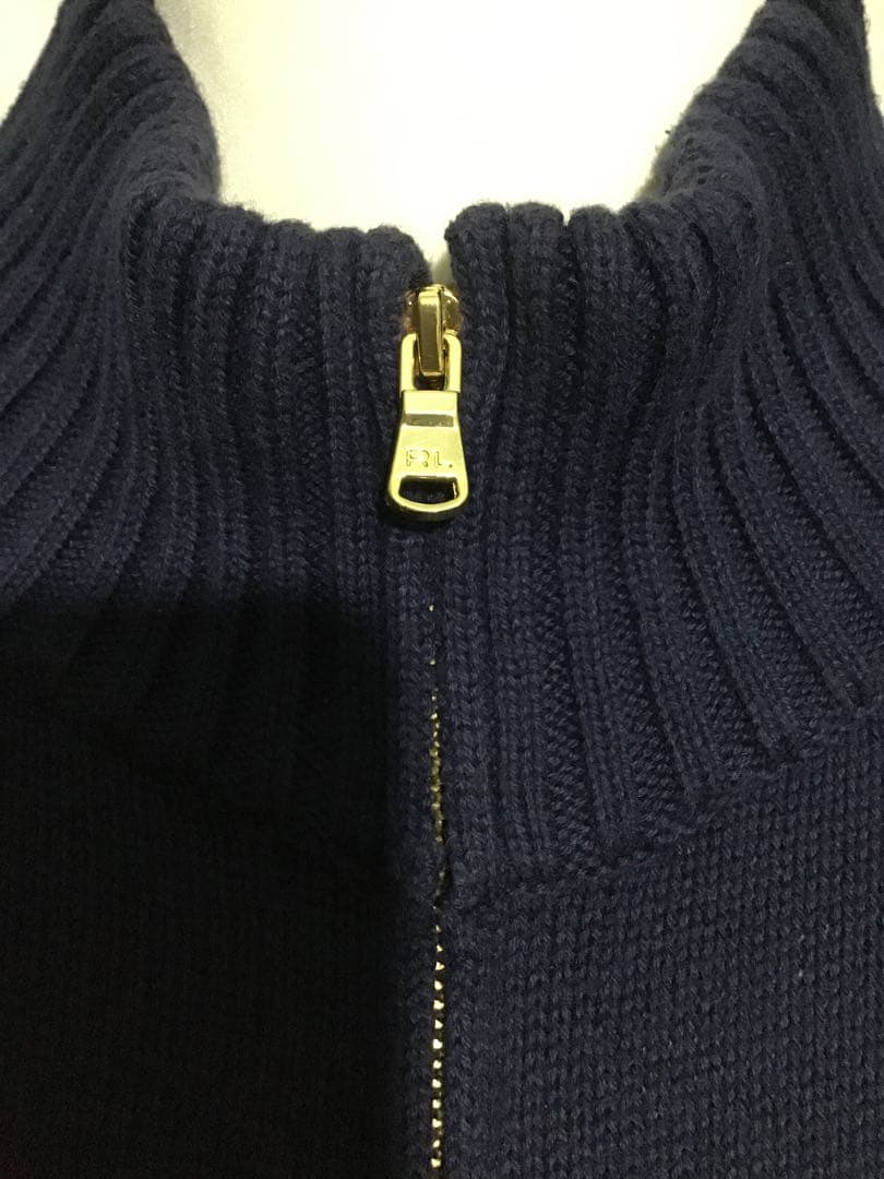ラルフローレン☆ビッグポニー ニット ジャケット ジップアップ