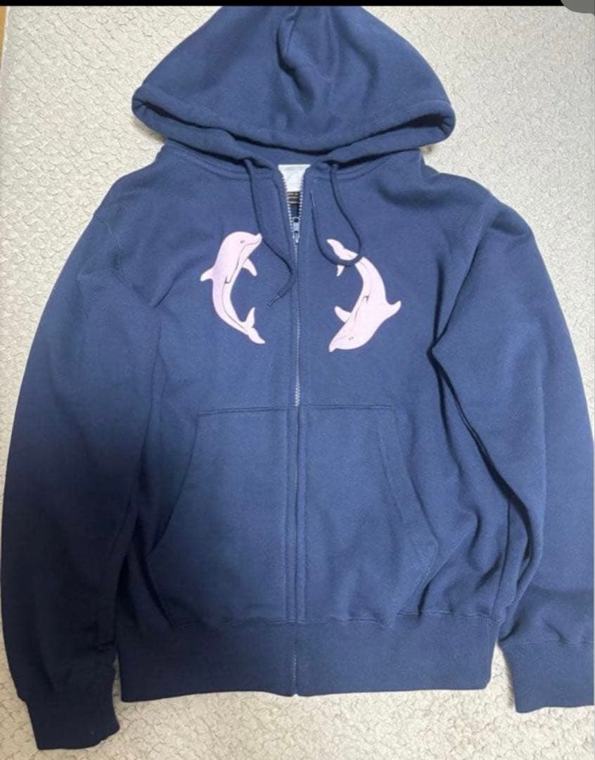 Labyrins Two Dolphins Zip Hoodie - メルカリ