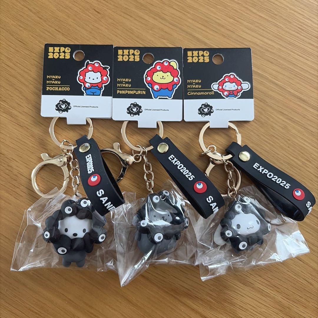 サンリオ キャラクタ ストラップ EXPO2025 シナモン プリン ポチャッコ サンリオ キャラクタ ストラップ EXPO2025 シナモン プリン ポチャッコ