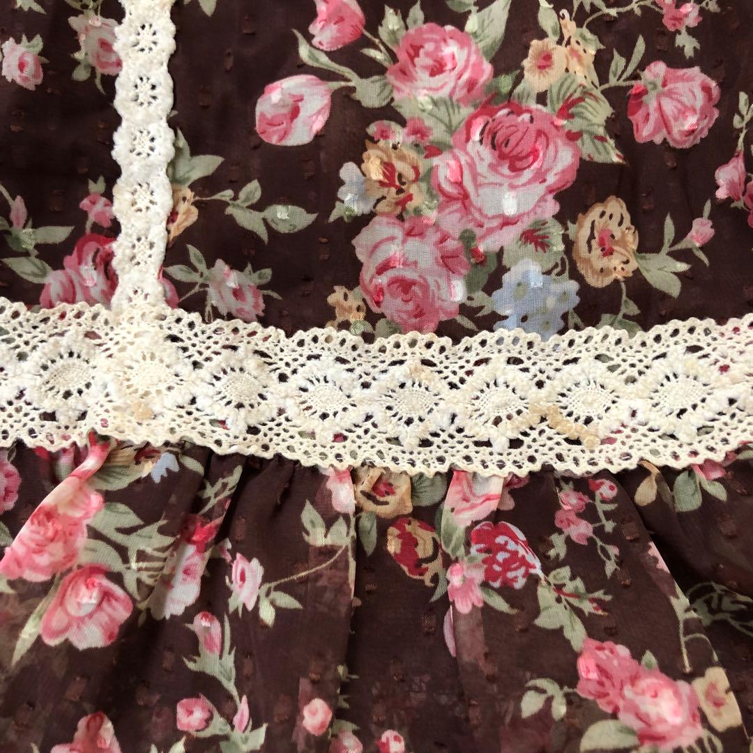 LIZLISA 希少 ワンピ風 コンビネゾン 花柄 スカパン 平成レトロ