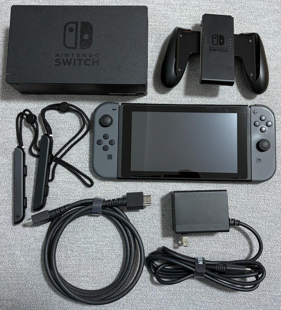 Nintendo Switchグレー本体 初期モデル HAC-001 付属品あり 任天堂 Nintendo Switch 本体 グレー HAC-S-KAAAA Nintendo Switch