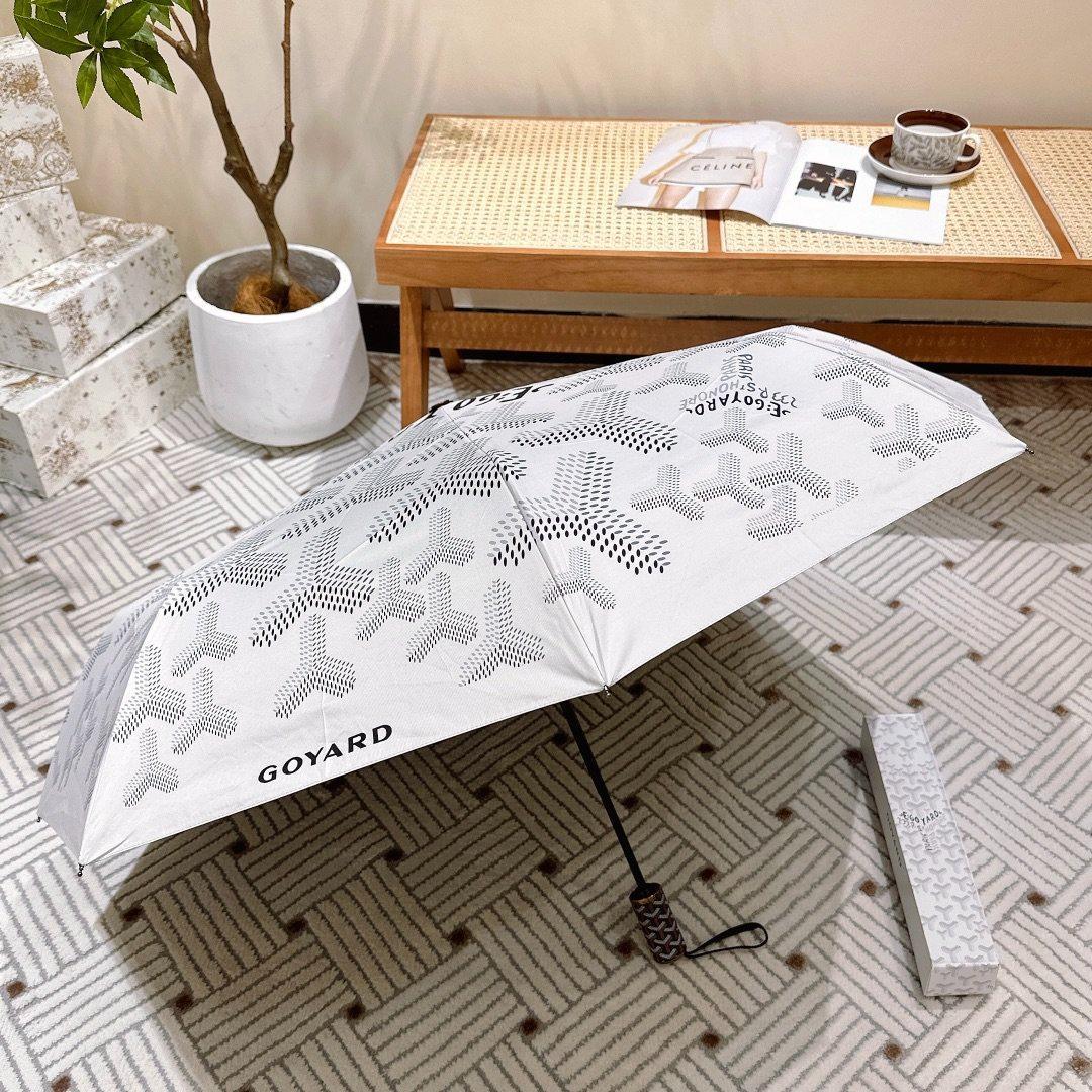 GOYARD ゴヤール 折り畳み傘 ホワイト 男女兼用です~~