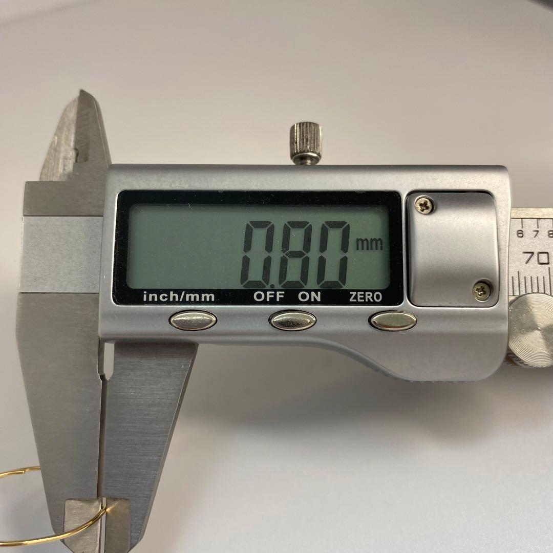 専用　18 刻印❤️ロングサークルピアス✨18金✨0.74g イエローゴールド