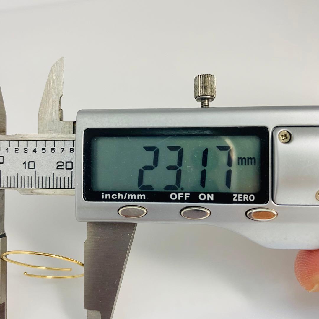 専用　18 刻印❤️ロングサークルピアス✨18金✨0.74g イエローゴールド