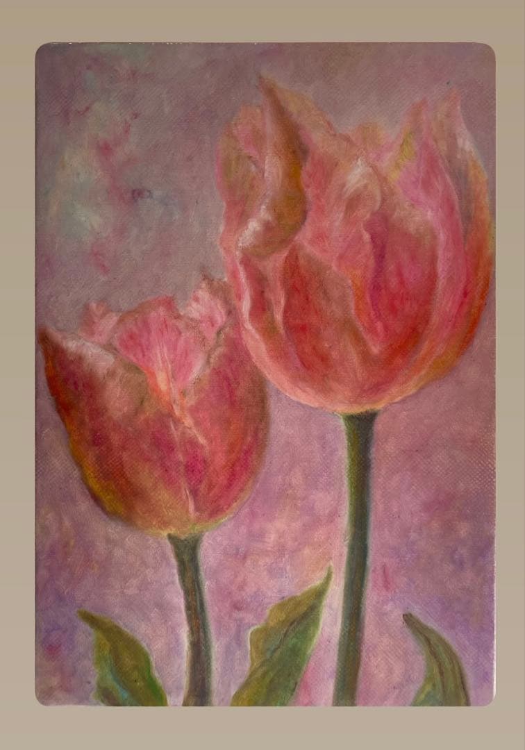 チューリップの絵※原画※真作※直筆サイン入り チューリップの絵※原画※真作※直筆サイン入り Yahoo!オークション