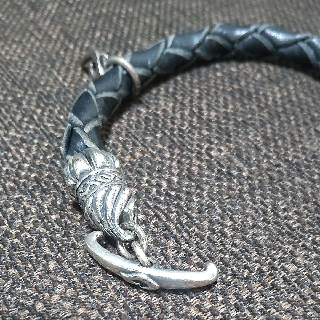 Nagual ナグァール シルバー925 鹿革 ブレスレット ヴィンテージ