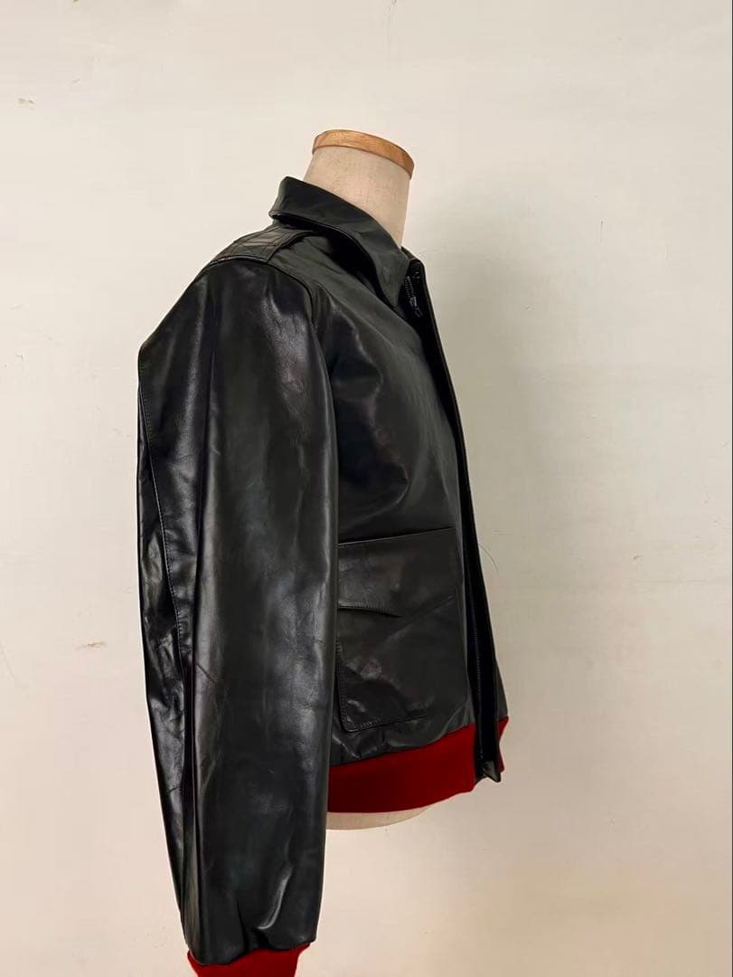 tKO様専用 実名復刻 赤リブ A−2 フライトジャケット 馬革 L（40