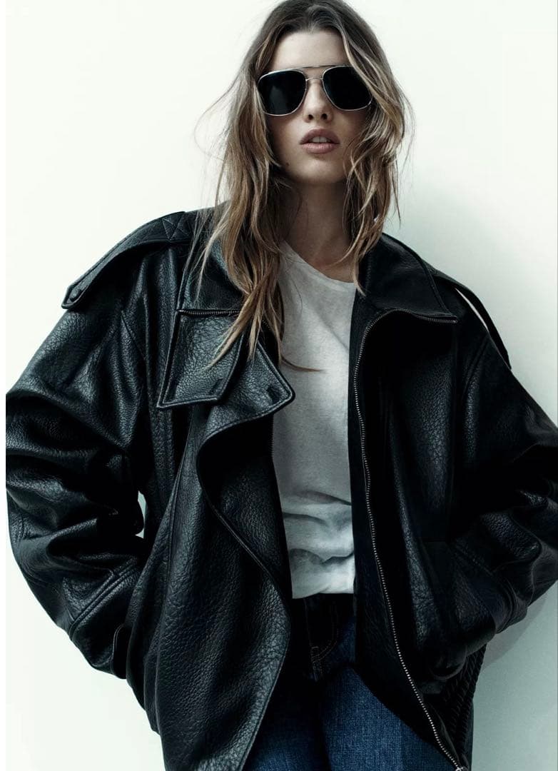 j*i様 ZARAフェイクレザージャケット ブラック ZARA】フェイクレザージャケット ブラック | 4391/892/800 (ZARA
