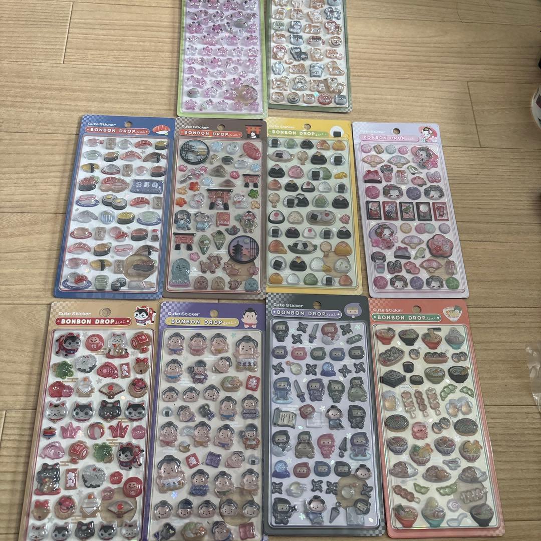 ボンボンドロップシール　和柄　10種セット 24H以内発送&確実正規品】ボンボンドロップシール 和柄 10種セット お