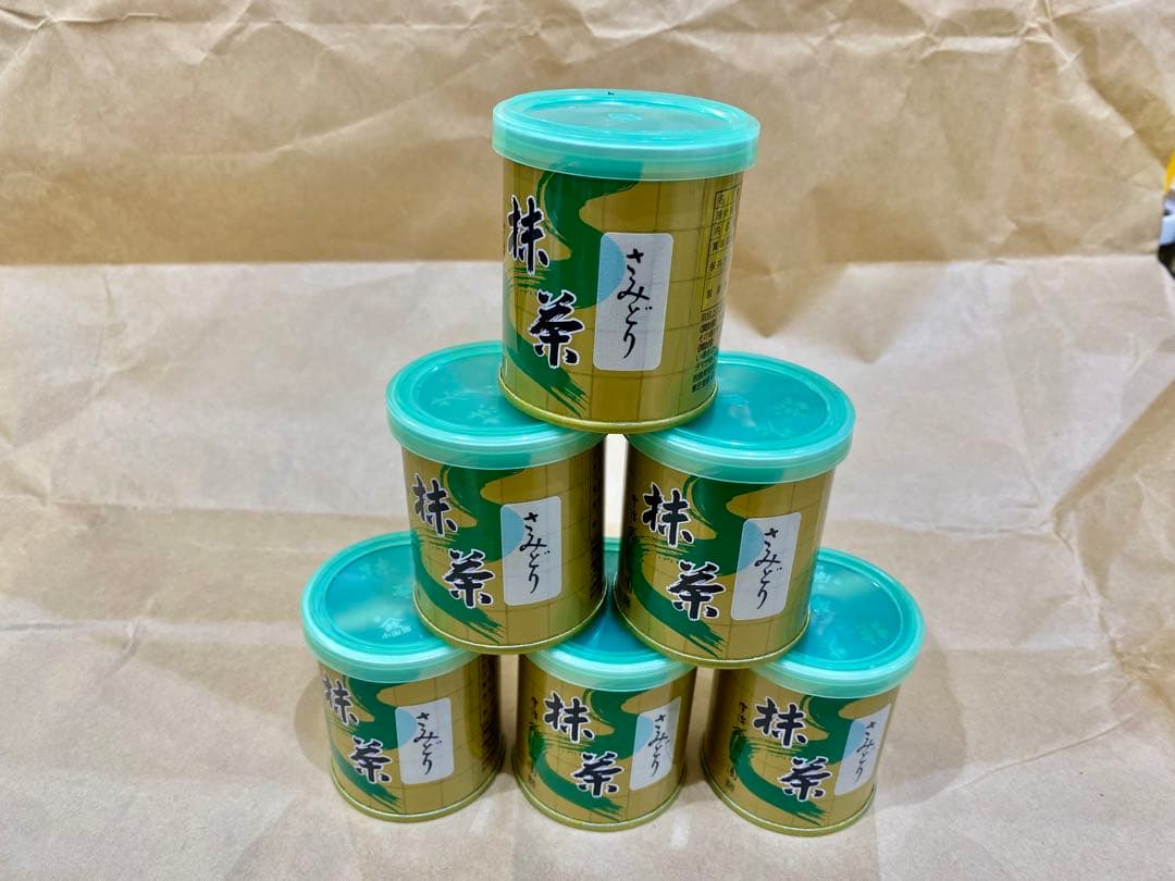 京都宇治抹茶 山政小山園 さみどり30g ×6缶セット MATCHAPOWDER