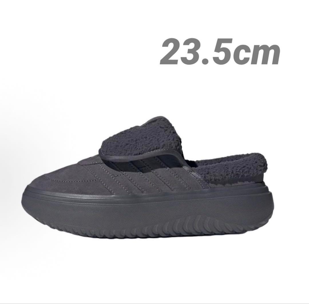 【韓国限定】adidas グランドコートミュール グレー スリッポン 23.5 海外限定 adidas GRAND COURT MUL GRAY アディダス グランドコート