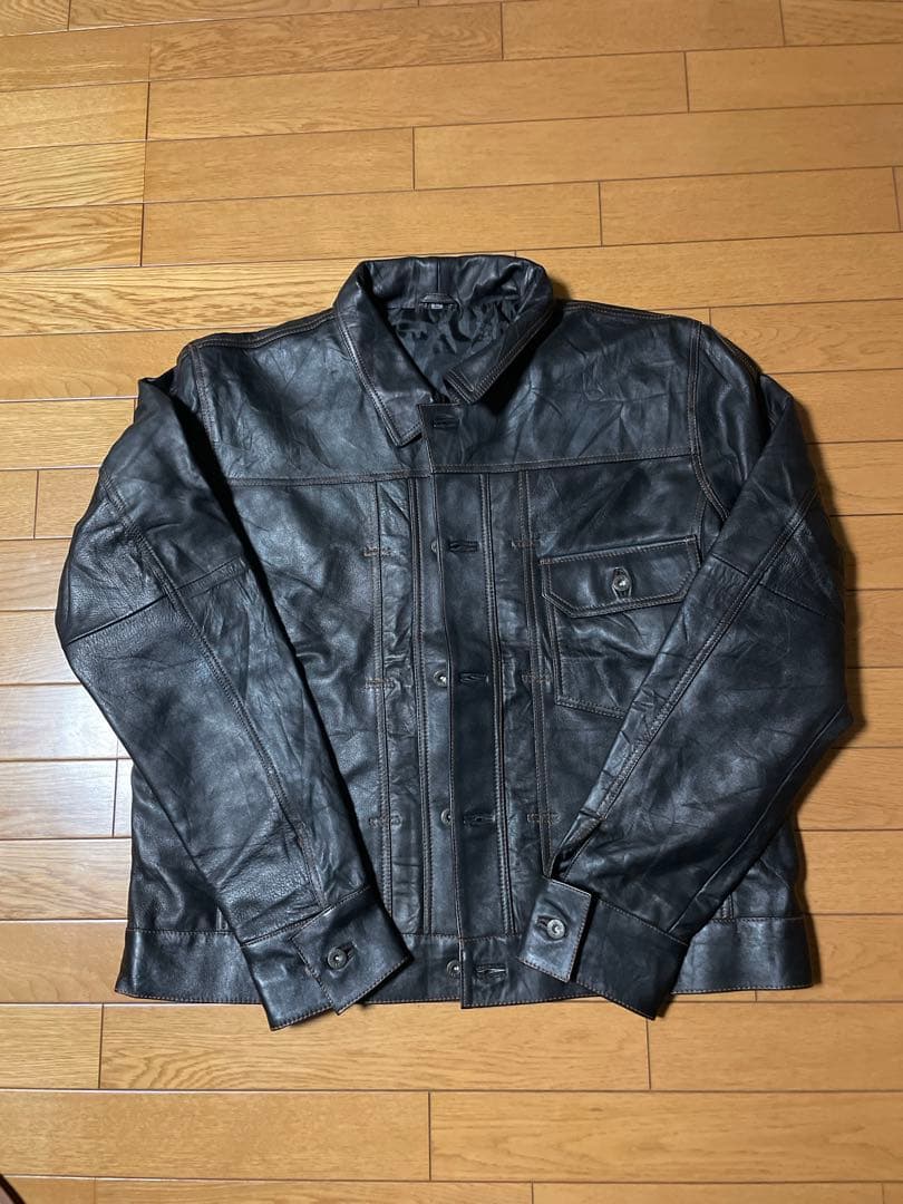リアルレザージャケット リーバイス1stサンプリング シンチバック