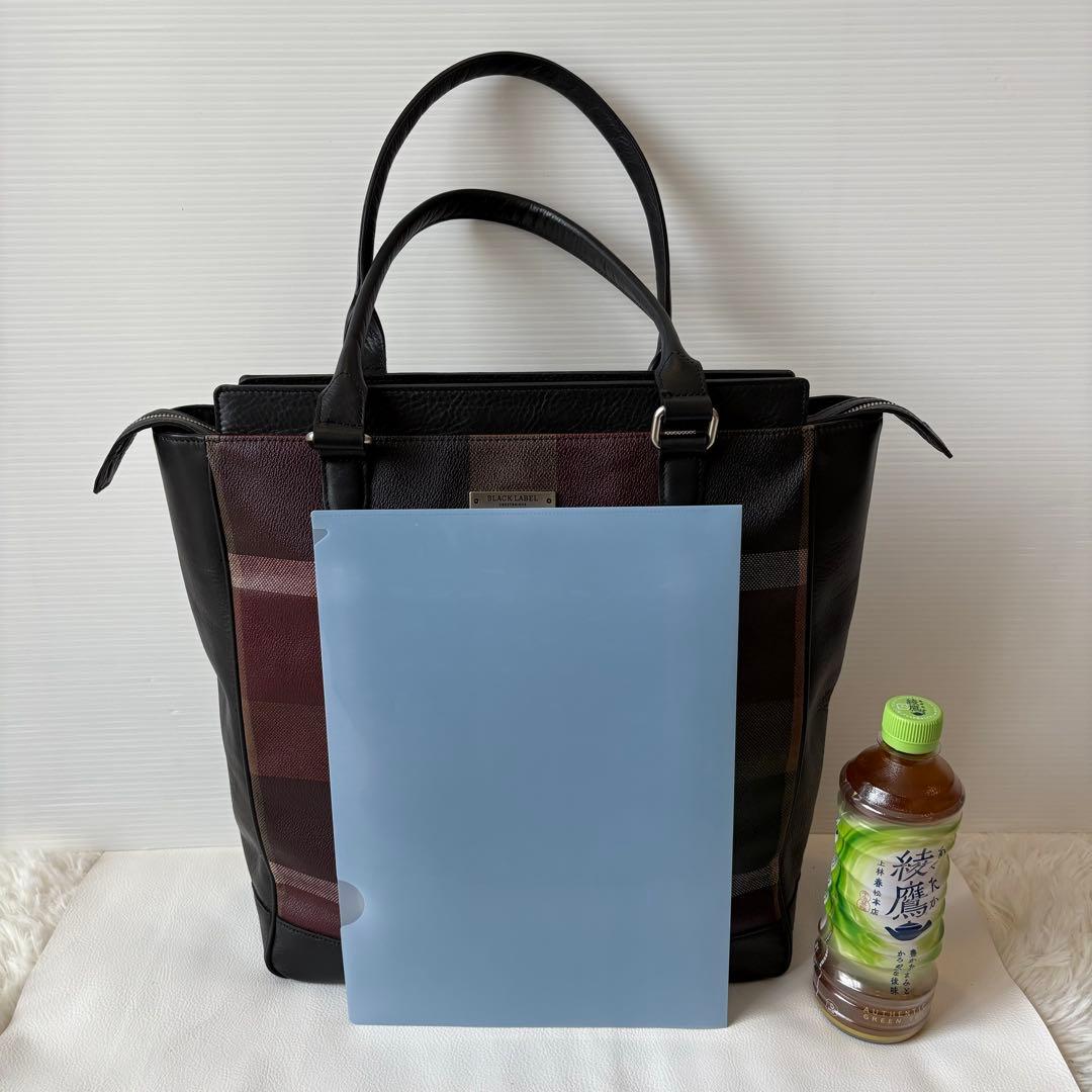 極美品 ブラックレーベル クレストブリッジ 定価5万円 トートバッグ