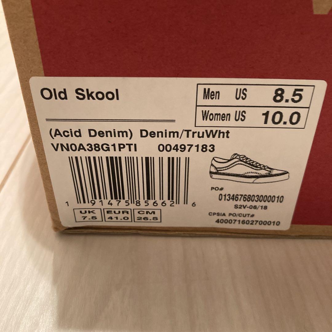 VANS Old Skool デニム、26.5cm