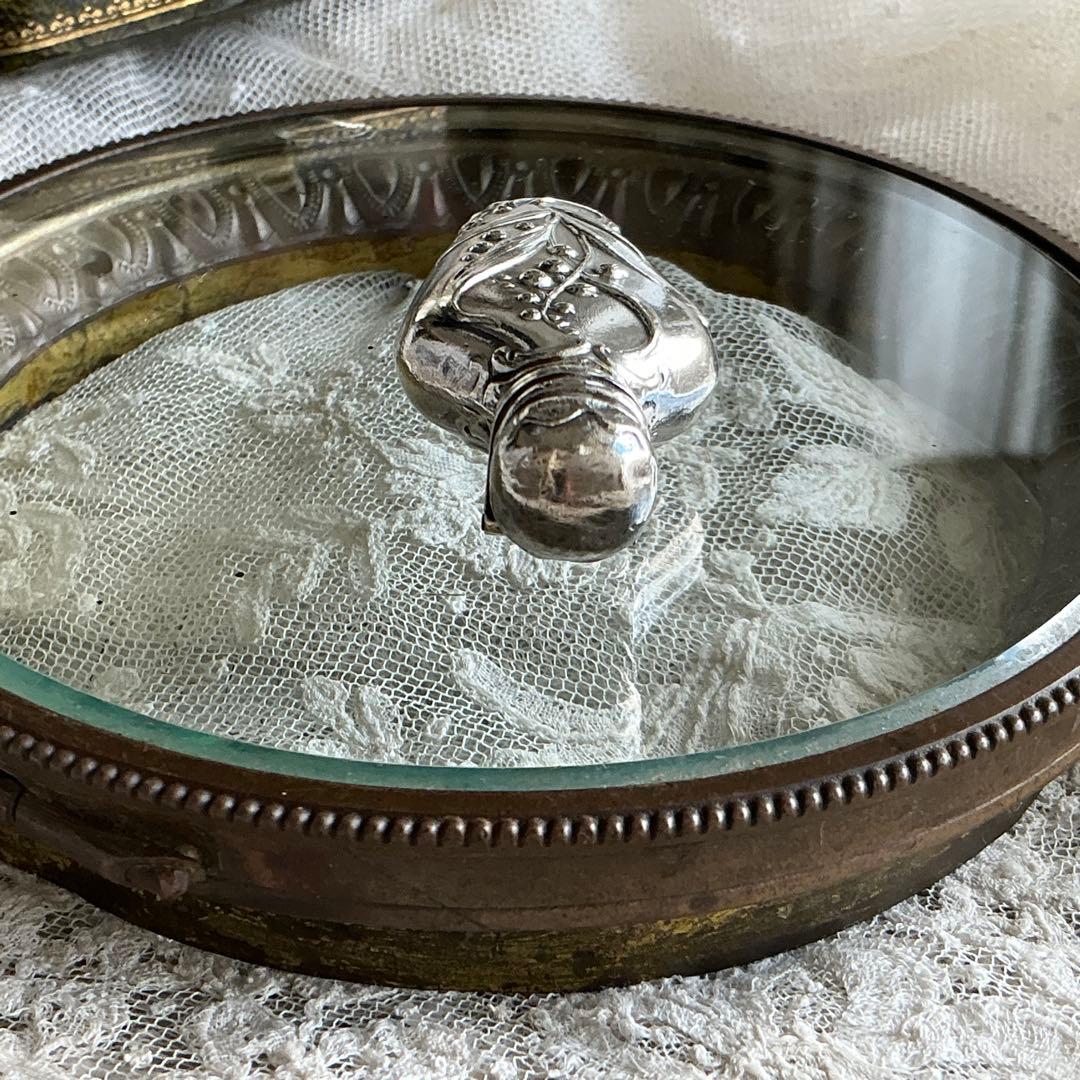 B】フランスアンティーク すずらん パフュームボトル フラコン・ド