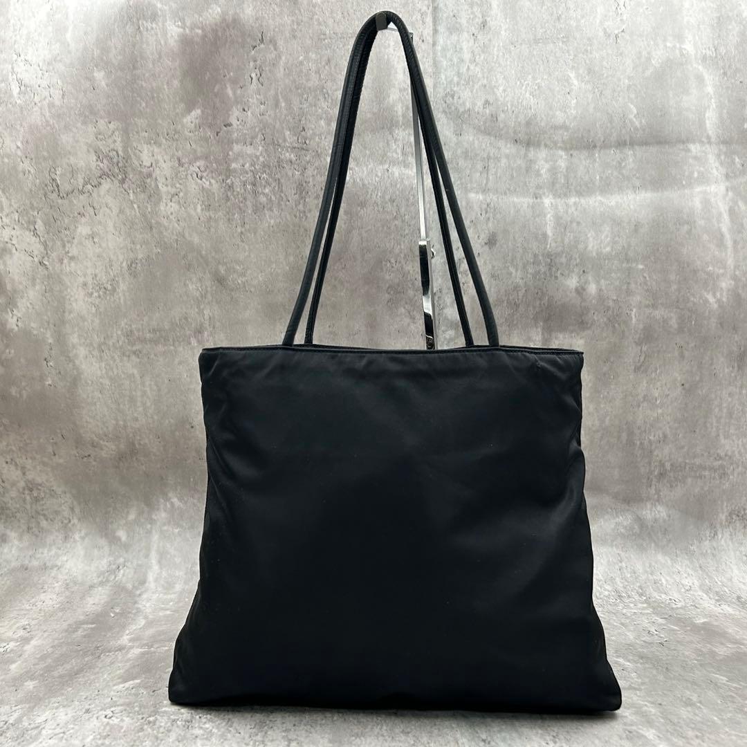美品】 プラダ トートバッグ 2way ワンショルダー 三角ロゴ テスート