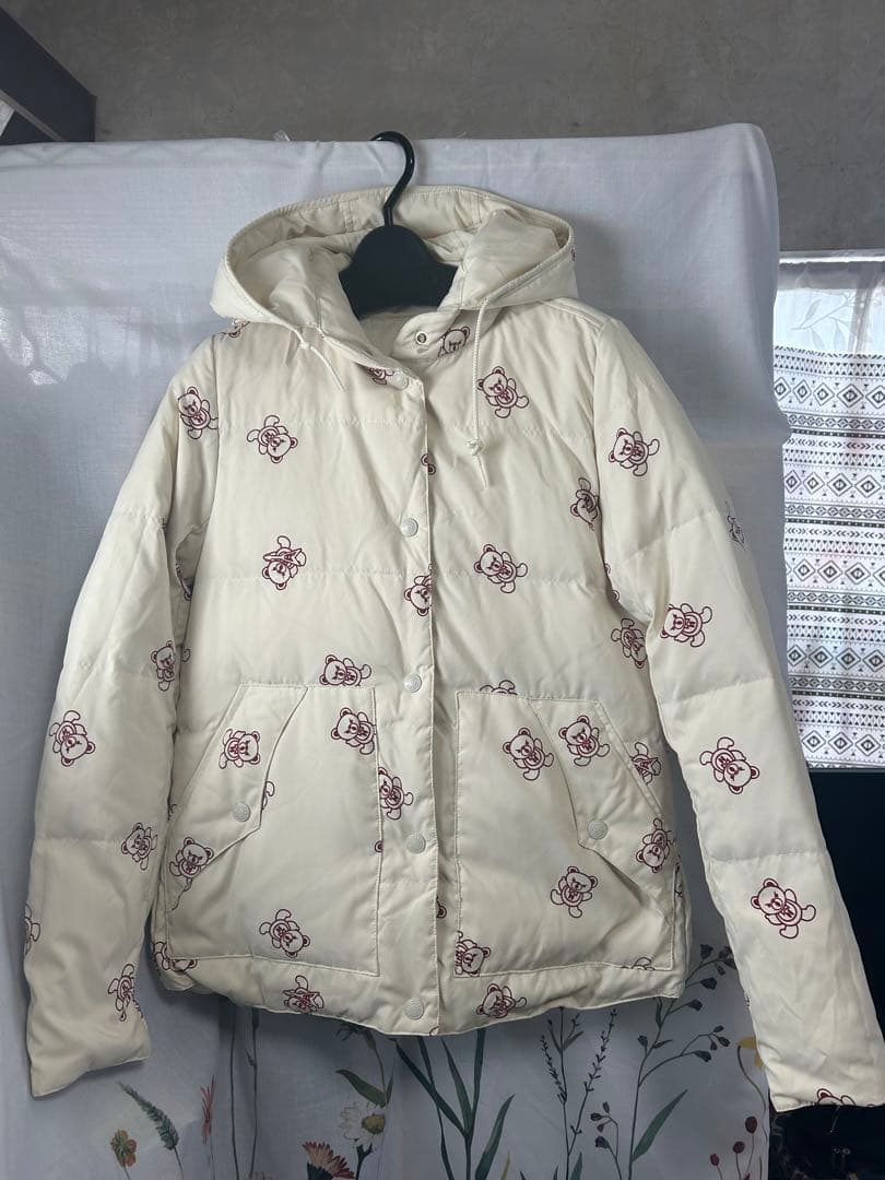 ヒステリックグラマー　ファックベア　ダウンジャケット　リバーシブル ヒステリックグラマー】 総柄 ファックベア リバーシブル ダウン