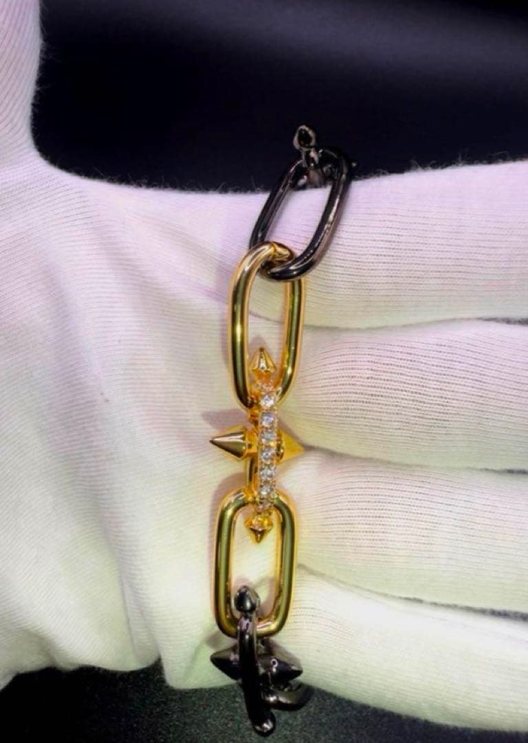 ジルコニア タイタンスパイク ブレスレット ゴールド 登坂広臣 OMI 着用