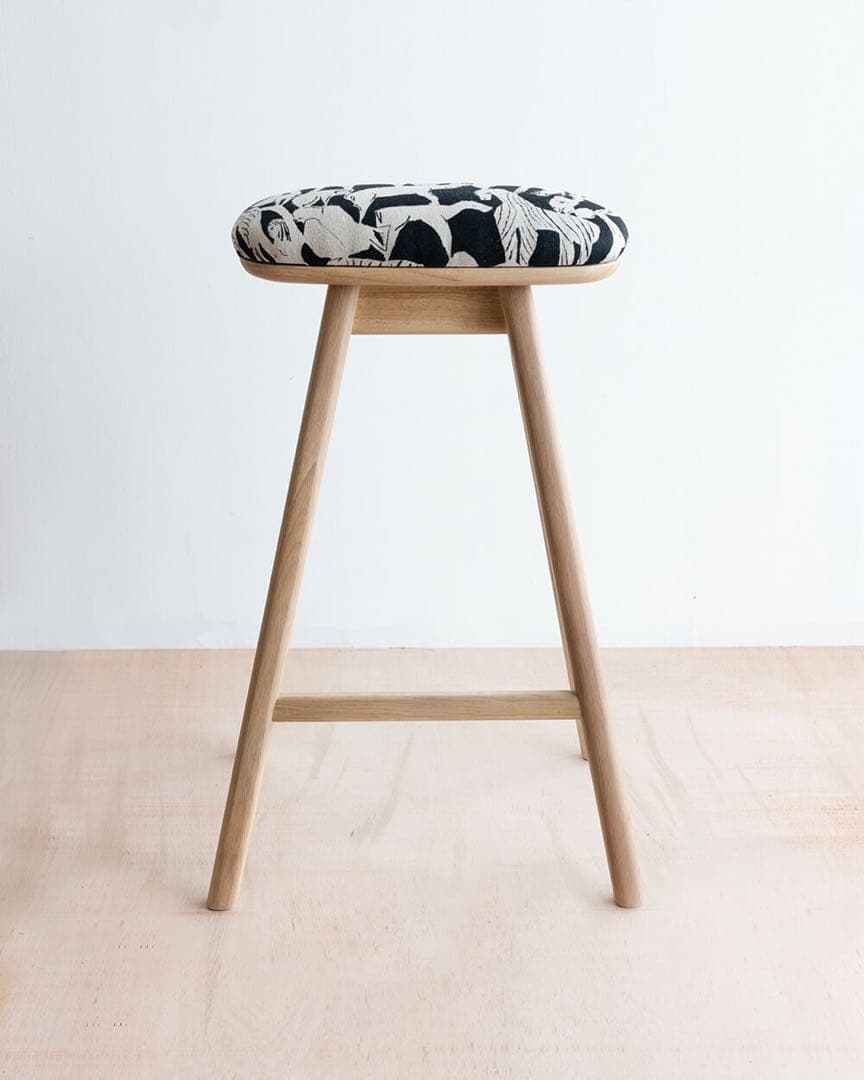 キッチンスツールNA(H630)× ミナペルホネンlife puzzle BK 送料込】キッチンスツールNA(H630)× ミナペルホネン( mina perhonen