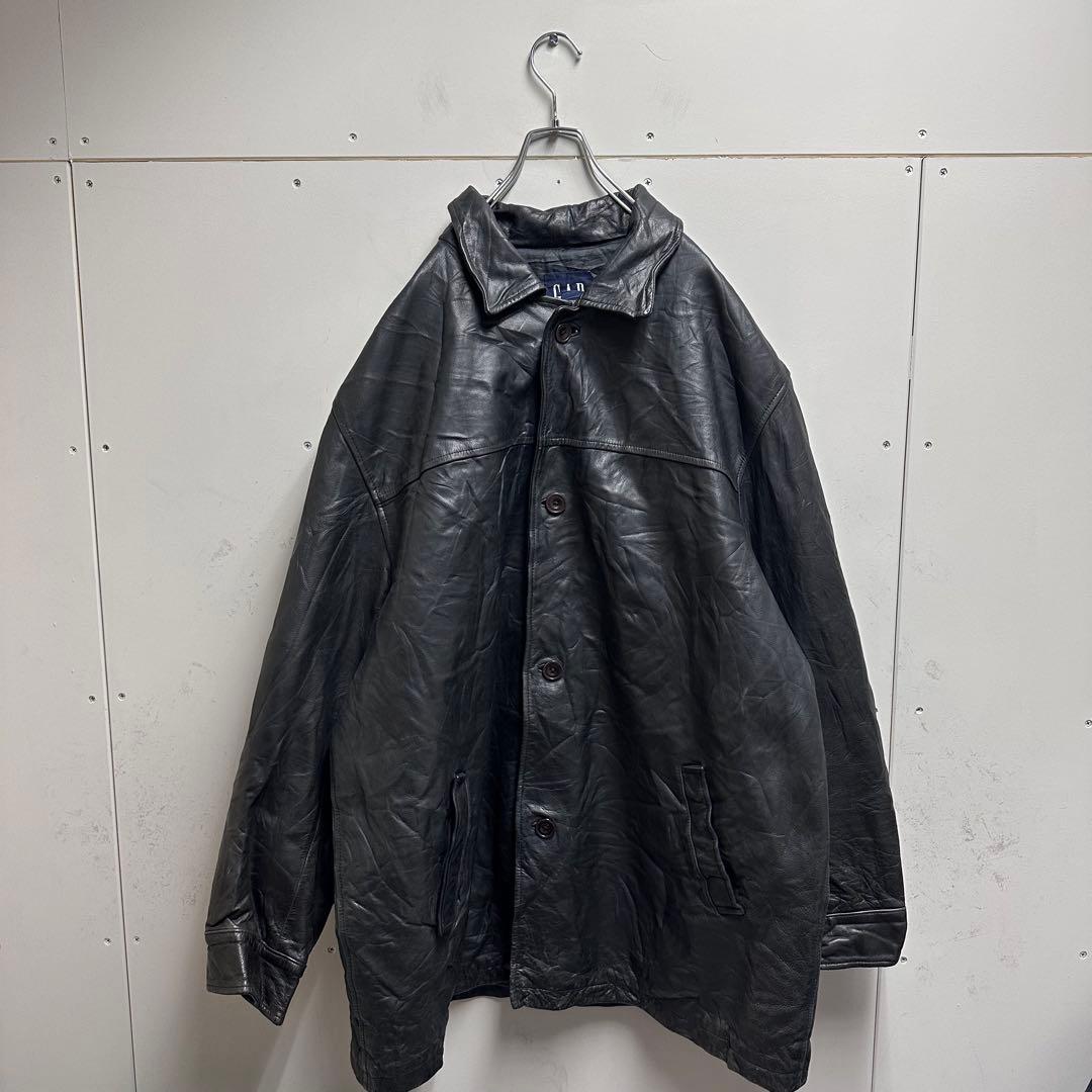 野村訓市様着用】 GAP 90s オールドギャップ レザー カーコート - メルカリ