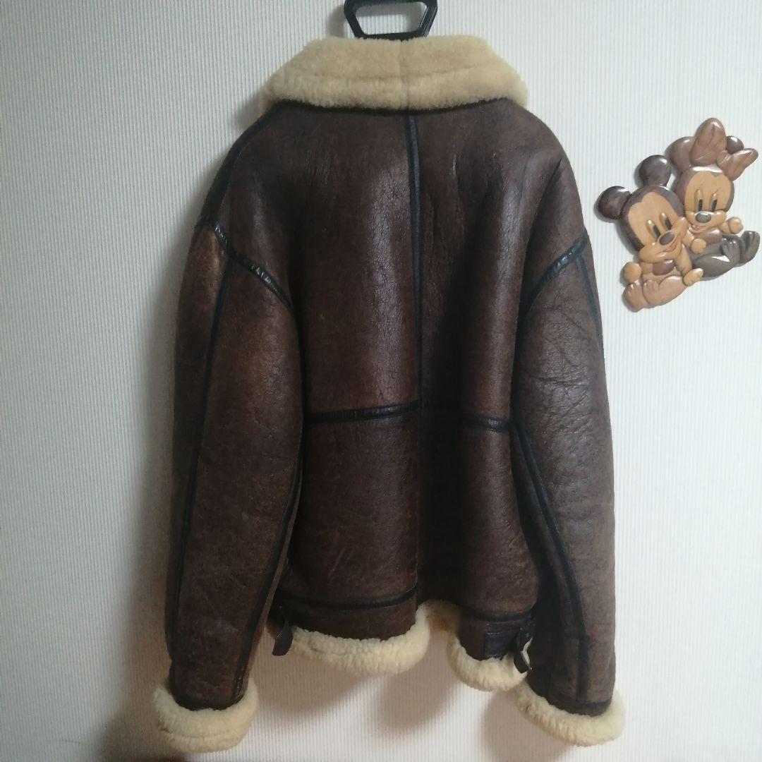 90年代B-3 B3 フライトジャケットリアルムートンオーバーサイズ