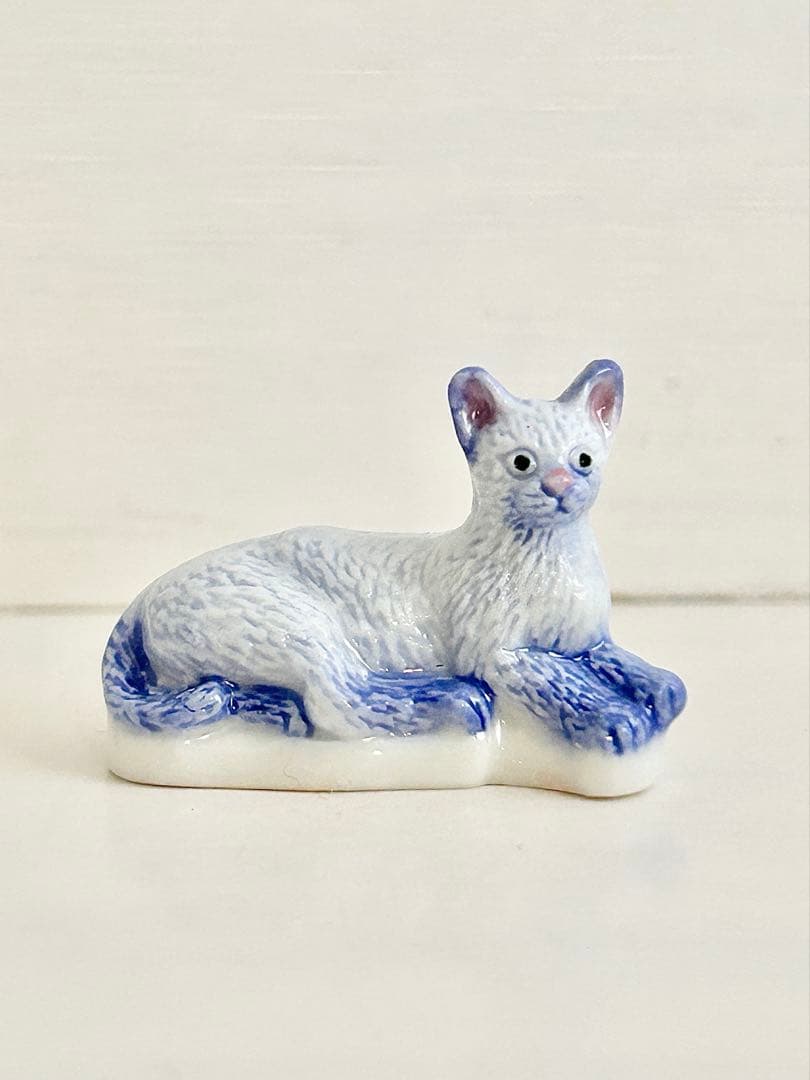 希少】アトラス 猫のフェーブセット ネコ フェーヴ フランス製陶器