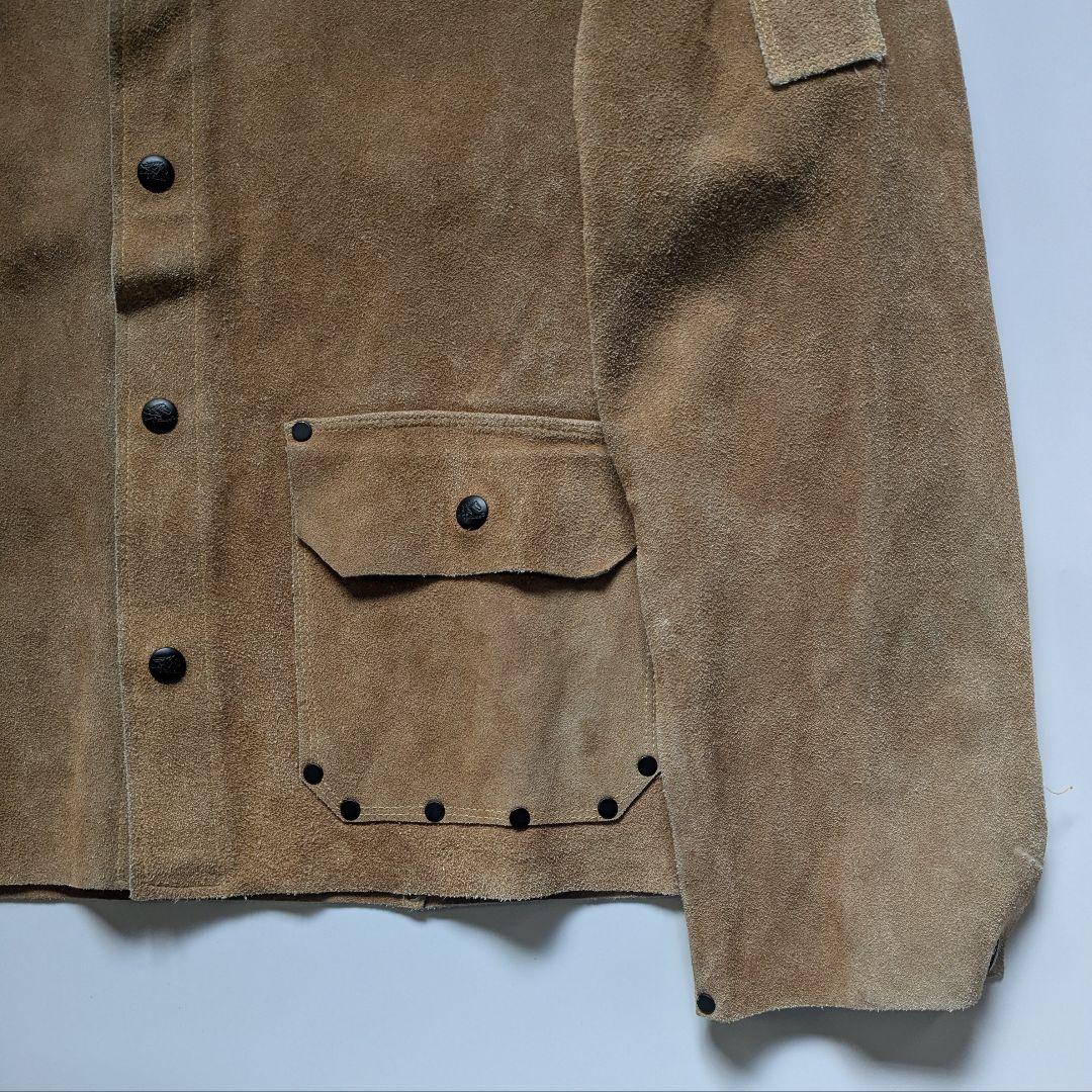 90s 00s ヴィンテージ 溶接工 ウェルダー スウェード ジャケット