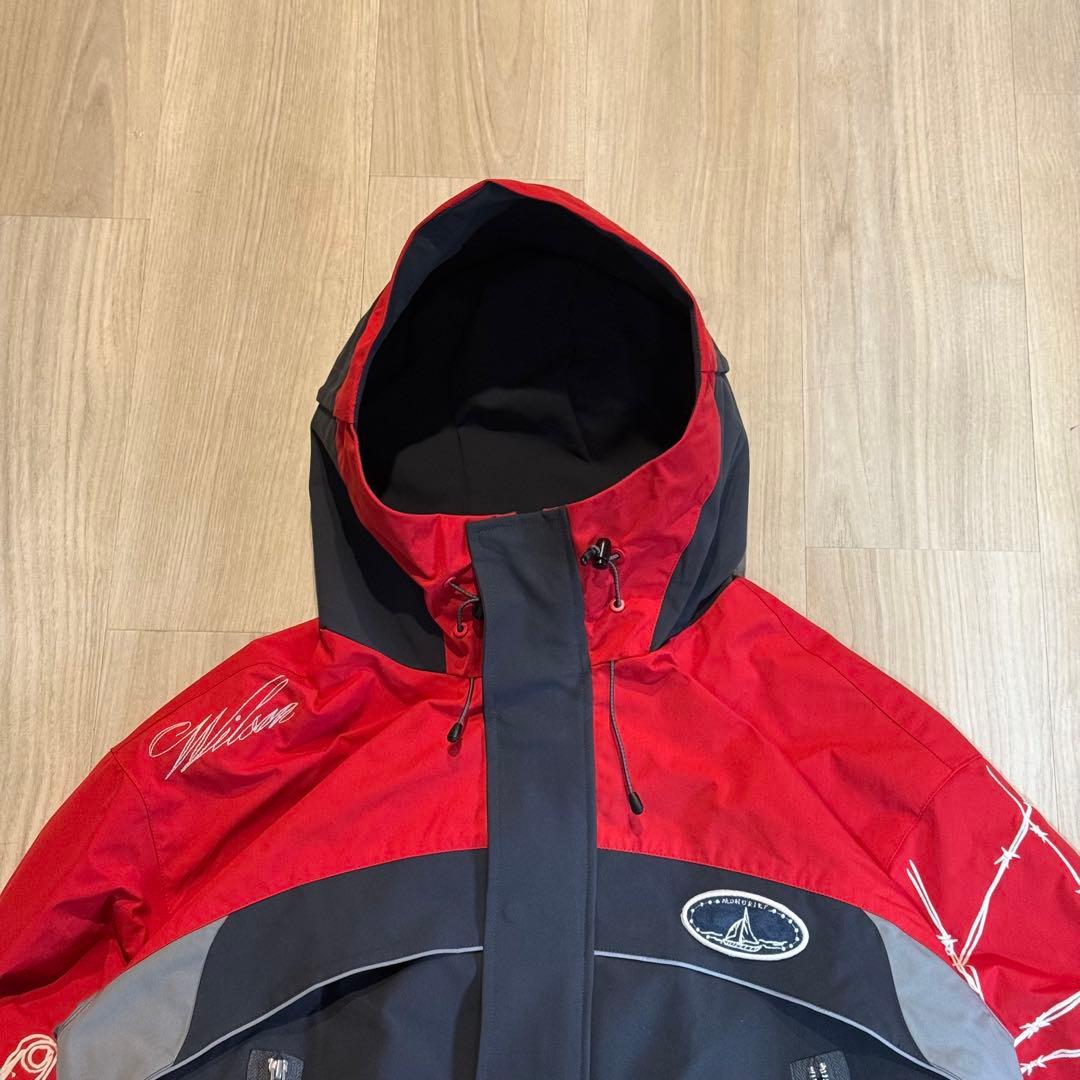 bastard マウンテンパーカー S レッド・グレー