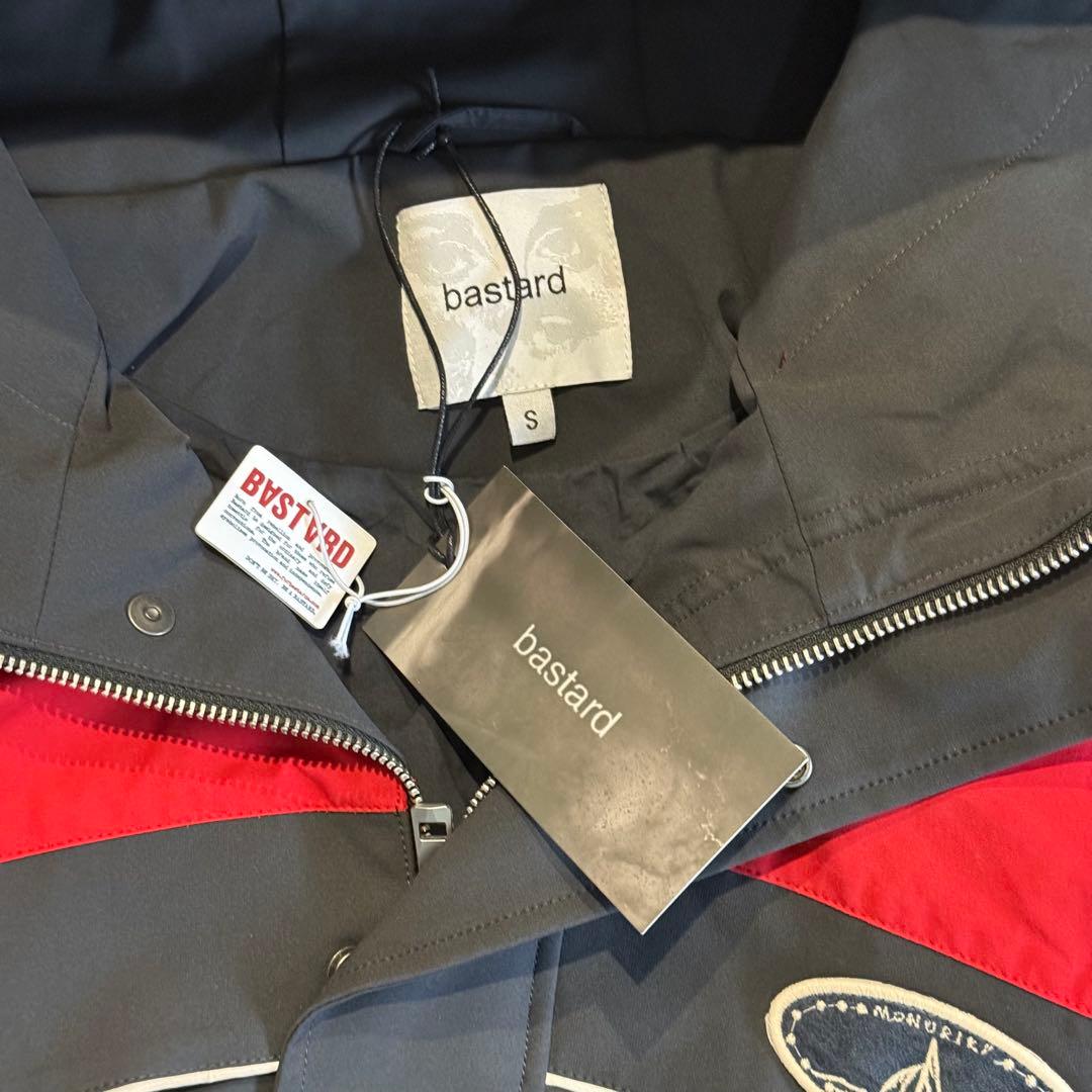 bastard マウンテンパーカー S レッド・グレー
