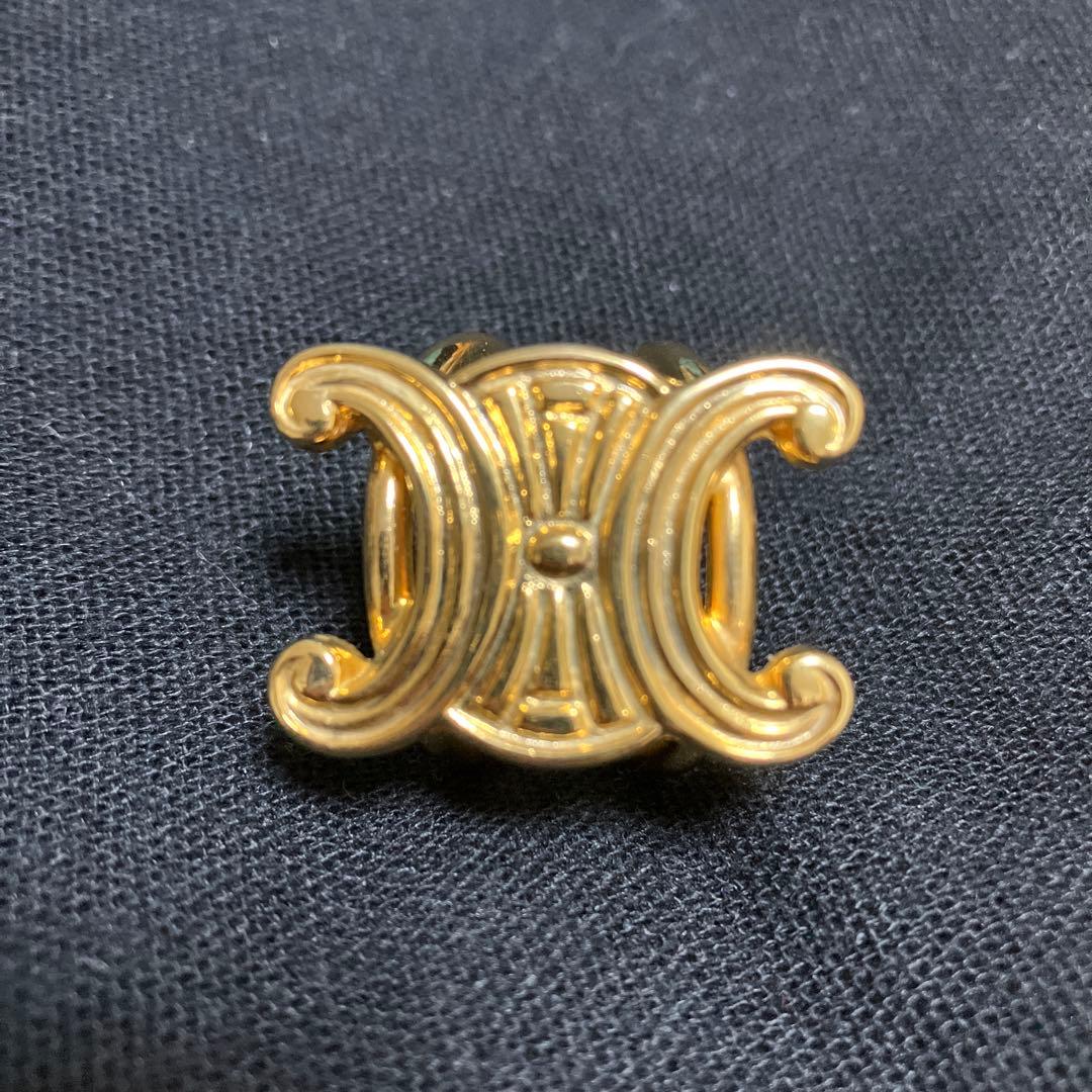 CELINE　セリーヌ　トリオンフ　マカダム　スカーフリング　ゴールドカラー 楽天市場】セリーヌ/CELINEマカダムスカーフリング真鍮トリオンフGP