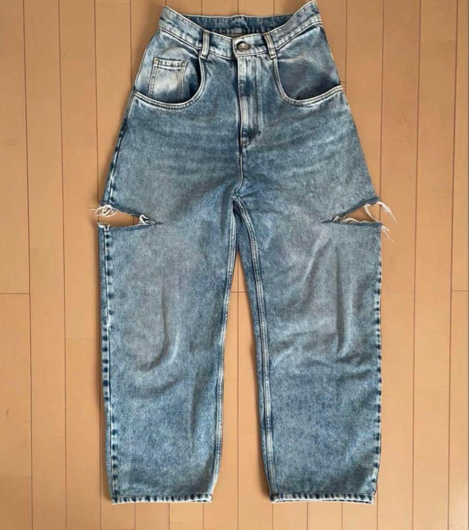 【うみ】メゾンマルジェラ Maison Margiela スラッシュデニム スラッシュディテールデニムパンツ｜MAISON MARGIELA（メゾン