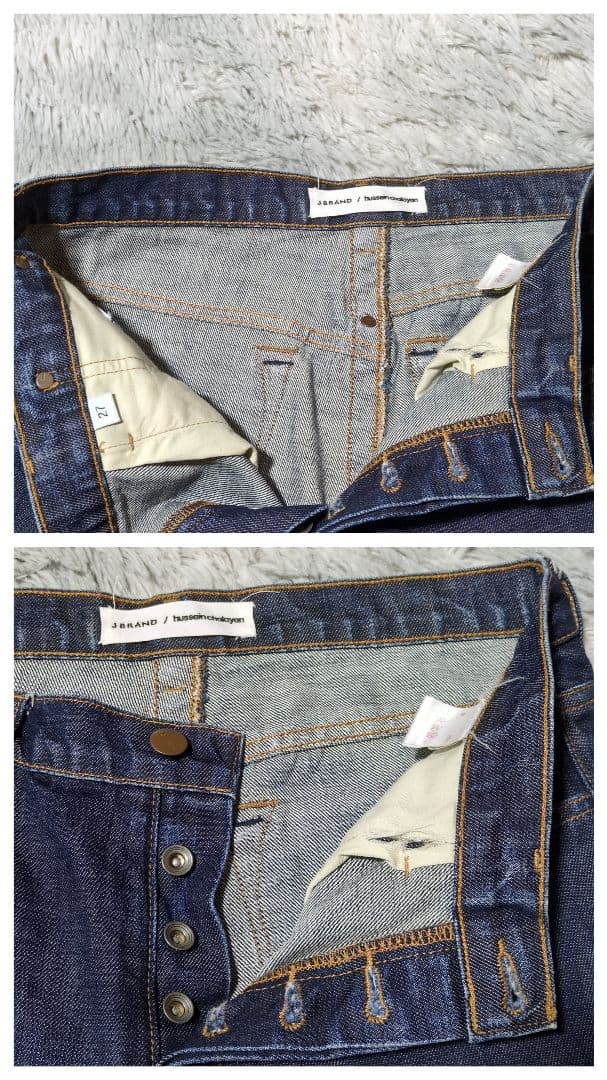 フセインチャラヤン】USA製☆ストレートデニム☆濃紺 - メルカリ