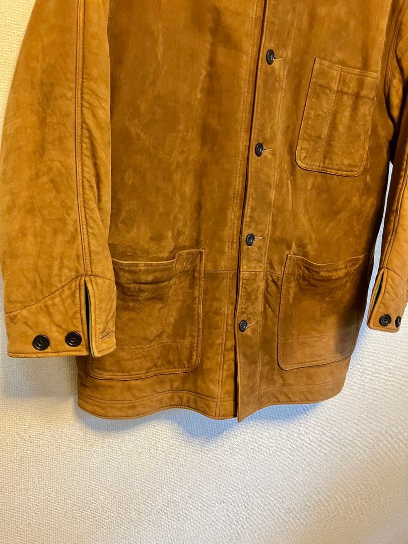 90s L.L.Bean ヌバックレザー カバーオール　USA製 シンサレート