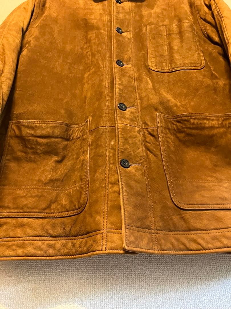 90s L.L.Bean ヌバックレザー カバーオール　USA製 シンサレート